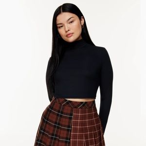 Sunday best black cropped turtleneck